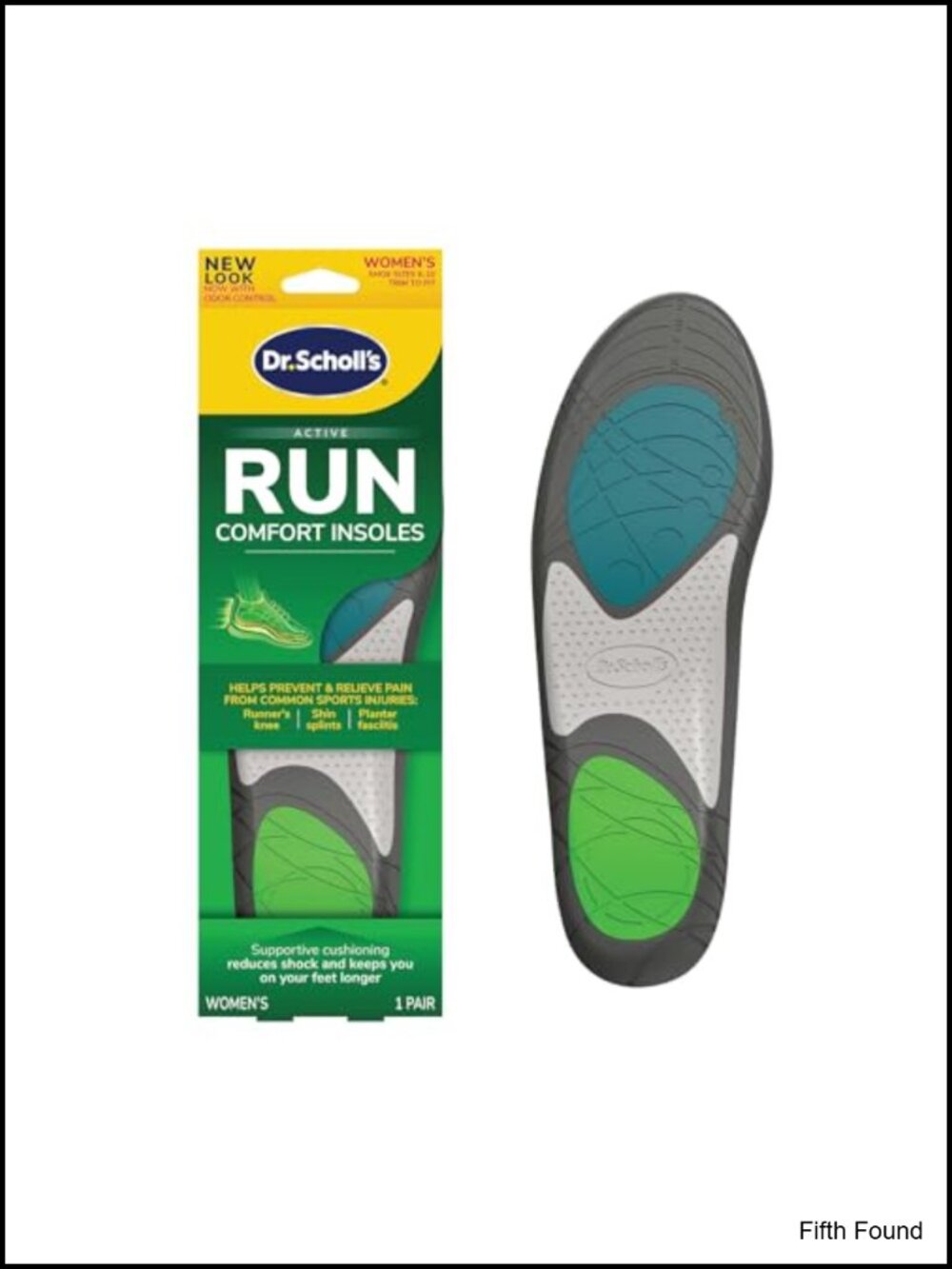 Running Insoles for Women Arch Support Shock Absorption Trim to Fit